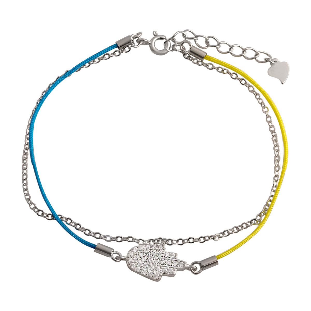 Срібний браслет Proba з фіанітами, вага виробу 2,81 г (2133865) 1720 розмір, фото 1