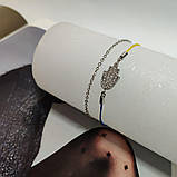 Срібний браслет Proba з фіанітами, вага виробу 2,81 г (2133865) 1720 розмір, фото 7