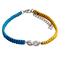 Срібний браслет Proba з фіанітами, вага виробу 2,18 г (2134015) 1720 розмір