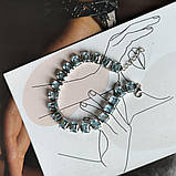 Срібний браслет Proba з натуральним топазом 24.425ct, вага виробу 17,66 г (2190929) 1720 розмір, фото 4