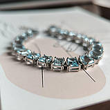 Срібний браслет Proba з натуральним топазом 24.425ct, вага виробу 17,66 г (2190929) 1720 розмір, фото 5