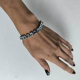 Срібний браслет Proba з натуральним топазом 24.425ct, вага виробу 17,66 г (2190929) 1720 розмір, фото 6