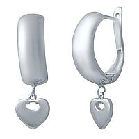 Срібні сережки Proba без каменів (2029694)