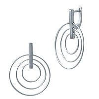 Срібні сережки Proba без каменів (2029885)