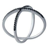 Срібне кільце Proba з фіанітами, вага виробу 2,25 г (2030102) 17 розмір