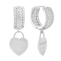 Срібні сережки Proba з фіанітами (2174608)