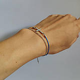 Срібний браслет Proba з фіанітами, вага виробу 2,13 г (2134053) 1720 розмір, фото 3