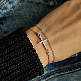 Срібний браслет Proba з фіанітами, вага виробу 2,13 г (2134053) 1720 розмір, фото 4