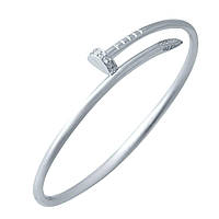 Срібний браслет Proba з фіанітами, вага виробу 13,92 г (2031062) 18 розмір