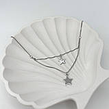 Срібне кольє Proba з без каменів, вага виробу 2,41 гр (2134497) 400450 розмір, фото 3