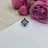 Срібне кільце Proba із сапфіром nano 1.775ct, вага виробу 3,7 г (2174653) 17 розмір, фото 2