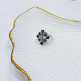 Срібне кільце Proba із сапфіром nano 1.775ct, вага виробу 3,7 г (2174653) 17 розмір, фото 5