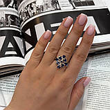 Срібне кільце Proba із сапфіром nano 1.775ct, вага виробу 3,7 г (2174653) 17 розмір, фото 6