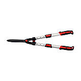 Ножиці по живоплоту з прямим лезами і телескопічними алюмін. ручками для стебел Ø≤ 6мм (l= 66-83см) леза l=22см Yato YT-88215, фото 2