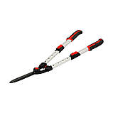 Ножиці по живоплоту з прямим лезами і телескопічними алюмін. ручками для стебел Ø≤ 6мм (l= 66-83см) леза l=22см Yato YT-88215, фото 5