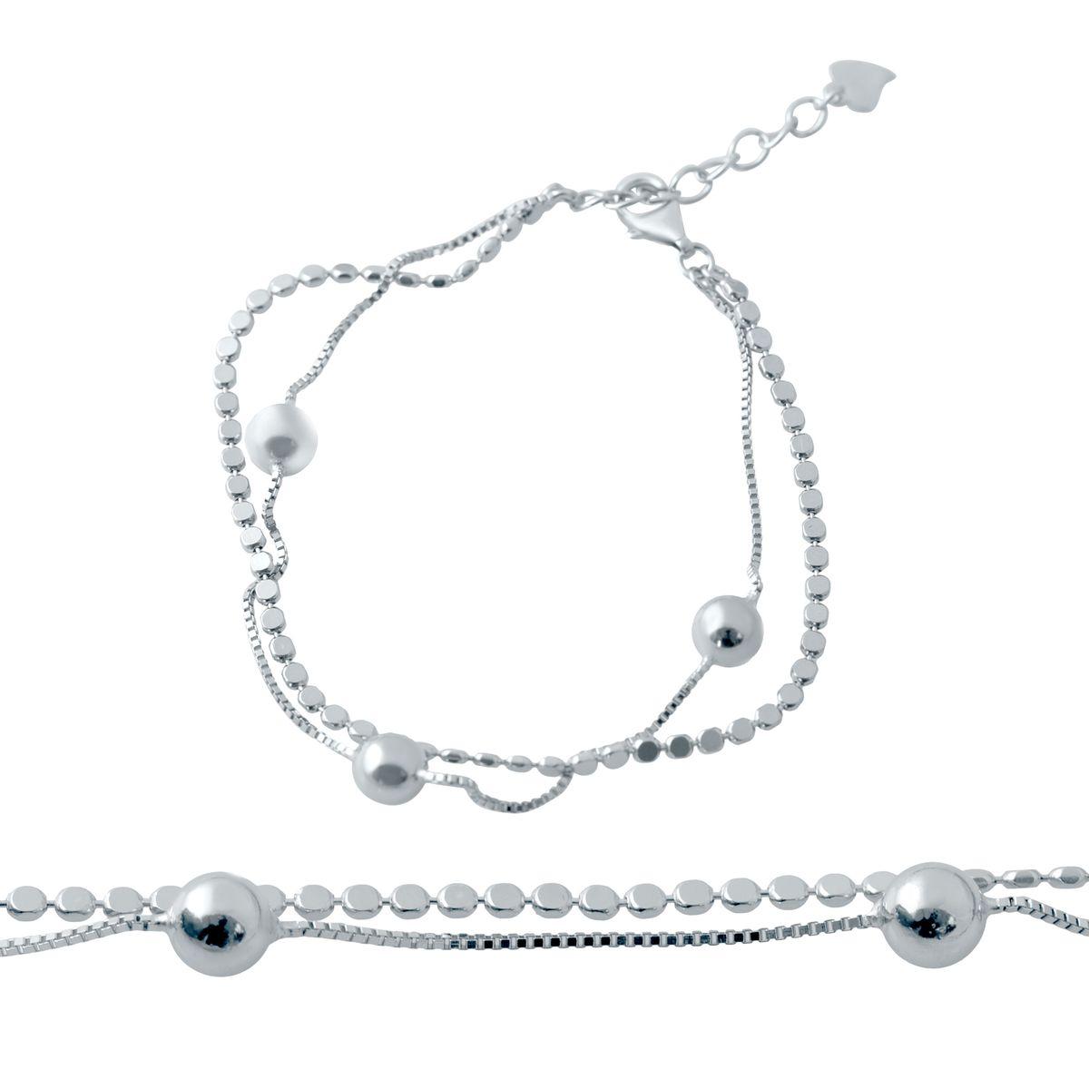 Срібний браслет Proba з без каменів, вага виробу 4,8 г (2032502) 1720 розмір, фото 1