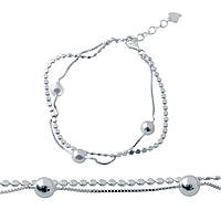 Срібний браслет Proba з без каменів, вага виробу 4,8 г (2032502) 1720 розмір