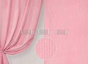 Готова тюль — вуаль "Смужка Рожевий", 3 метри