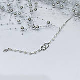 Срібний браслет Proba з натуральними перлами, вага виробу 4,59 г (2175292) 1520 розмір, фото 6