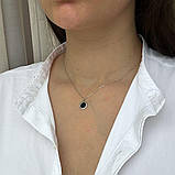 Срібне кольє Proba з ємалю, вага виробу 2,69 г (2137733) 450500 розмір, фото 3