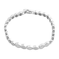 Срібний браслет Proba з фіанітами, вага виробу 12,09 гр (2191803) 1720 розмір