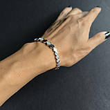 Срібний браслет Proba з фіанітами, вага виробу 12,09 гр (2191803) 1720 розмір, фото 7