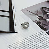 Срібне кільце Proba з натуральними перламутром, вага виробу 6,02 г (2175377) 17.5 розмір, фото 2