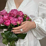 Срібне кільце Proba з натуральними перламутром, вага виробу 6,02 г (2175377) 17.5 розмір, фото 5