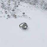 Срібне кільце Proba з натуральними перламутром, вага виробу 6,02 г (2175377) 17.5 розмір, фото 6