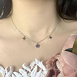 Срібне кольє Proba з без каменів, вага виробу 2,49 г (2038436) 400430 розмір, фото 3