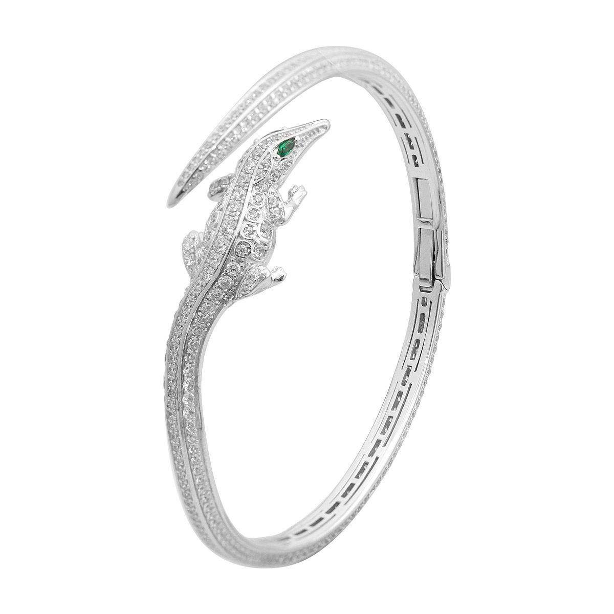 Срібний браслет Proba з фіанітами, вага виробу 18,13 г (2175636) 18 розмір, фото 1