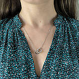 Срібне кольє Proba з фіанітами, вага виробу 4,53 г (2191865) 400450 розмір, фото 7