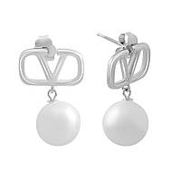 Срібні сережки Proba з натуральними перлами (2175667)