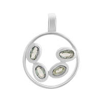 Срібна підвіска Proba з топазом Лондон Блю (2140832)