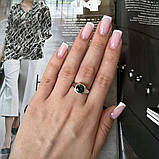 Срібне кільце Proba з аквамарином nano 1.647ct, вага виробу 3,68 г (2141310) 17 розмір, фото 4