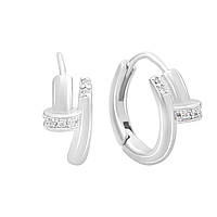 Срібні сережки Proba з фіанітами (2142607)