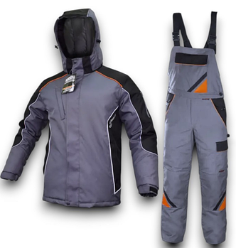 Зимовий робочий комплект: куртка та комбінезон PROFI спецодяг утеплений захисний