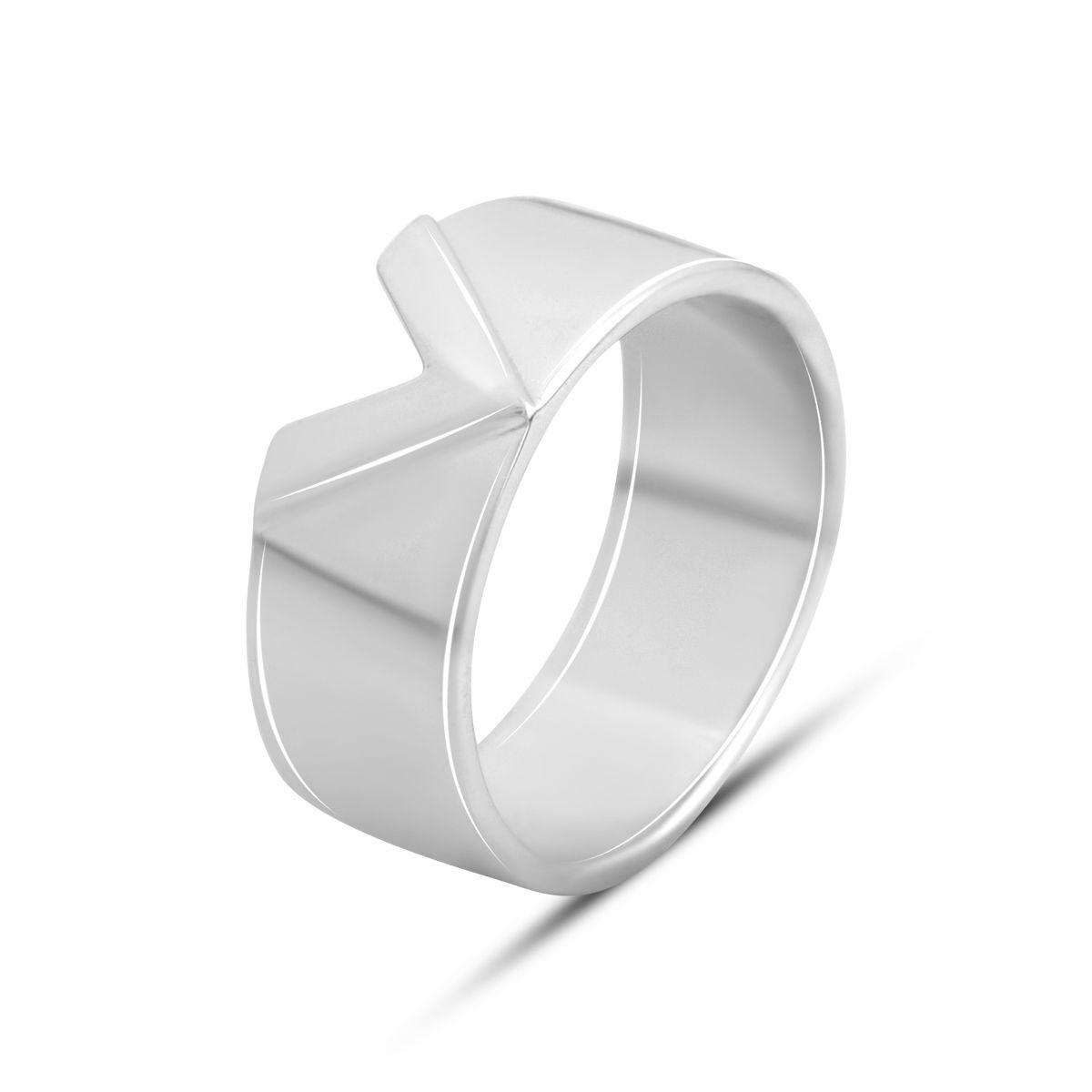 Срібне кільце Proba з без каменів, вага виробу 4,8 г (2143406) 16.5 розмір, фото 1