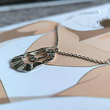 Срібне кольє Proba з без каменів, вага виробу 4,16 г (2191988) 450500 розмір, фото 4