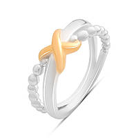 Срібне кільце Proba з без каменів, вага виробу 3,78 г (2192015) 18 розмір