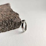 Срібне кільце Proba з натуральним оніксом, вага виробу 4,18 г (2176237) 17 розмір, фото 3