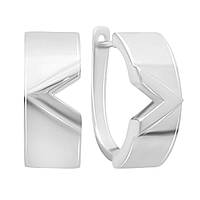 Срібні сережки Proba без каменів (2143413)