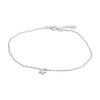 Срібний браслет на ногу Proba з без каменів, вага виробу 1,52 г (2143789) 2326 розмір