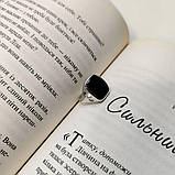 Срібне кільце Proba з натуральним оніксом, вага виробу 4,37 г (60002121) 18 розмір, фото 2