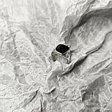 Срібне кільце Proba з натуральним оніксом, вага виробу 4,37 г (60002121) 18 розмір, фото 5