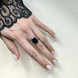 Срібне кільце Proba з натуральним оніксом, вага виробу 4,37 г (60002121) 18 розмір, фото 8