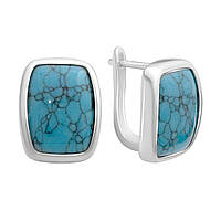 Срібні сережки Proba з бірюзою (2176572)
