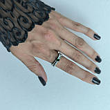 Срібне кільце Proba зі смарагдом nano 0.518ct, вага виробу 2,63 г (2192138) 18.5 розмір, фото 6