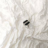 Срібне кільце Proba з натуральним оніксом, вага виробу 2,89 г (60002123) 18 розмір, фото 5