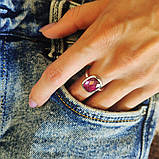 Срібне кільце Proba з александритом 8.6ct, вага виробу 4,29 г (2144908) 18 розмір, фото 5